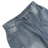 Quần jeans suông bí rách nhẹ NULLED N-Q48