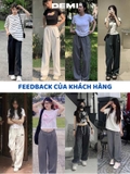 Quần nỉ ống suông local brand DE-Q45