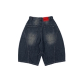 N-QS20 Quần short chít kiểu - Xanh đậm
