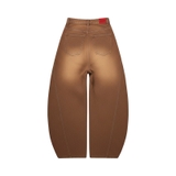 Quần jeans suông dáng bí màu nâu cafe NULLED N-Q28-N