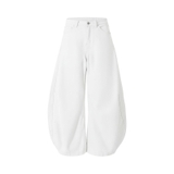 Quần jeans suông dáng bí màu trắng NULLED N-Q28-T
