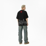 Áo thun đen local brand Burn Tee N-T10