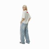 Áo thun in hình retro NULLED màu xanh biển The Call Tee N-T309-N-T00-XB