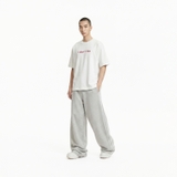 Áo thun in chữ basic form boxy màu xanh coban NULLED I Don't Ke Tee N-T335-N-T00-CB