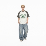 Áo thun raglan in hình màu nâu be NULLED Campus League Tee N-T311-HC-T6-BN