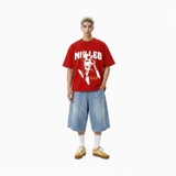 Áo thun NULLED in hình Mask Girl Tee form boxy năng động streetwear N-T324-N-T00-DO