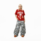 Áo thun NULLED in hình Mask Girl Tee form boxy năng động streetwear N-T324-N-T00-DO