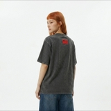 Áo thun xanh than in NULLED Graphic Tee boxy | N-T3118-N-T00-NA