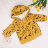 GEORGE Yellow Woodland Animal Print Hoodie