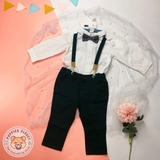 HM Shirt and Chinos white/dark blue