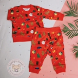 HM Cotton Jersey Shirt and Pants Red