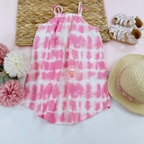 HM Kid Cotton Dress Pink/tie-dye