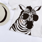 HM Kid Printed T-shirt Cream/zebra