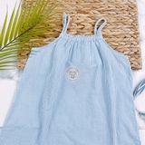 HM Kid Cotton Dress Blue/striped