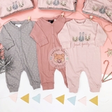 HM 3-pack cotton pyjamas Light pink/Rabbit