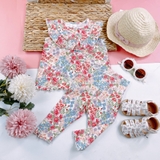 HM Baby 2-piece Cotton Set White/floral