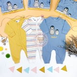 HM 3-pack cotton pyjamas Light blue/Penguins