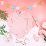 TU Pink Tutu Bodysuit, Headband & Tights