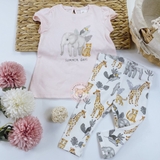 HM Baby 2-piece patterned set Animals
