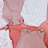 TU CLOTHING Baby Pink Sleeveless Bodysuits 5 Pack