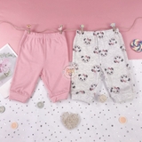 GEORGE Pink Panda Print 2-Pack Trousers