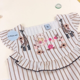 TU Clothing Natural Stripe Top & Shorts With Linen