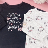 GEORGE Pink Panda Print 2-Pack Sweatshirts