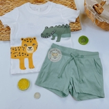 HM Baby Cotton shorts Green