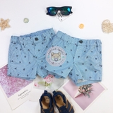 H&M Cotton Chino Shorts Blue/anchors