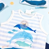 H&M 2-piece Printed Set Whales