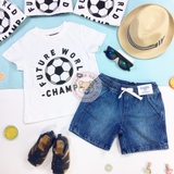 H&M 2-piece Set White/denim blue Soccer