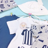 H&M 3-pack Cotton T-shirts Football