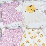 GEORGE Baby Leopard Print Short Pyjamas 3 Pack