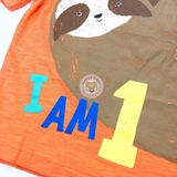 TU Clothing Orange 'I Am 1' Sloth T-Shirt