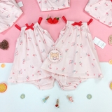 MATALAN Girls Sleeveless Dress & Knickers Set