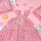 MATALAN Kid Girls Pink Floral Dress