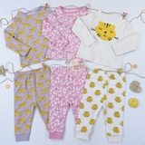 GEORGE Baby Animal Print Long Sleeve Pyjamas 3 Pack