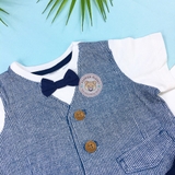 HM T-shirt and shorts Waistcoat print