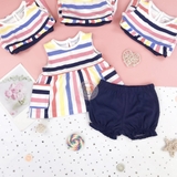 CARTERS Baby Striped Little Short Set