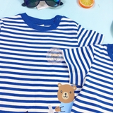 H&M Appliquéd T-shirt Blue/bear