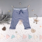 HM Baby Striped Blue Cotton Trousers