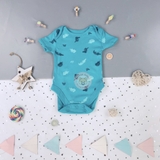 GEORGE Blue Short Sleeve Bodysuit