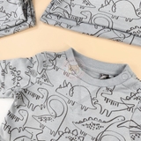 TU Doodle Dinosaur Print Jogger Set