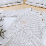 TU Grey Ribbed Velour Set