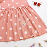 H&M Jersey Dress Pink/white dotted