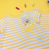 H&M Pocket-detail T-shirt Yellow/koala