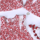 MATALAN Baby Girls Floral Print Frill Dress