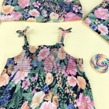 HM Baby Smocked floral romper suit