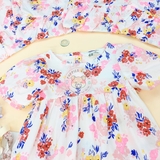 H&M Cotton Dress Natural white/floral
