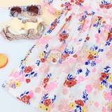 H&M Cotton Dress Natural white/floral